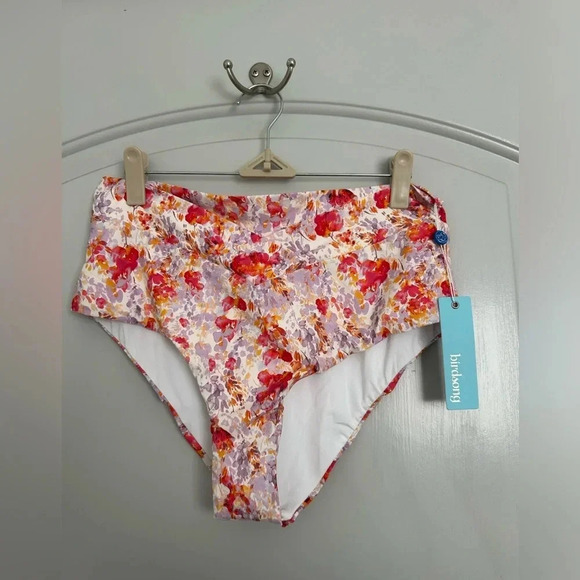 Bare Necessities Floral Bikini Bottom - Multicolor Birdsong - Picture 1 of 6